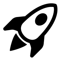 bs icon rocket takeoff