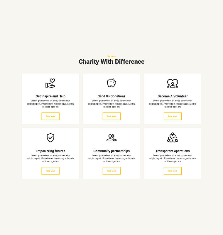 Service 1 patterns charity fs 2