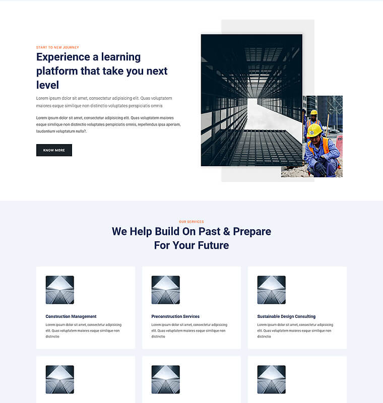 About Page 1 patterns construction page about
