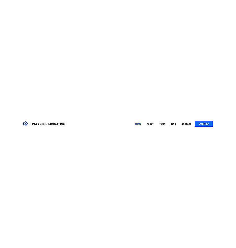 Header 1 patterns education header