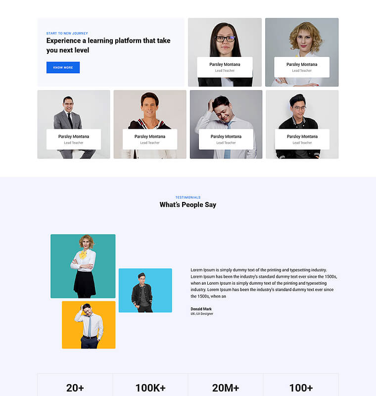Team Page 1 patterns education page team