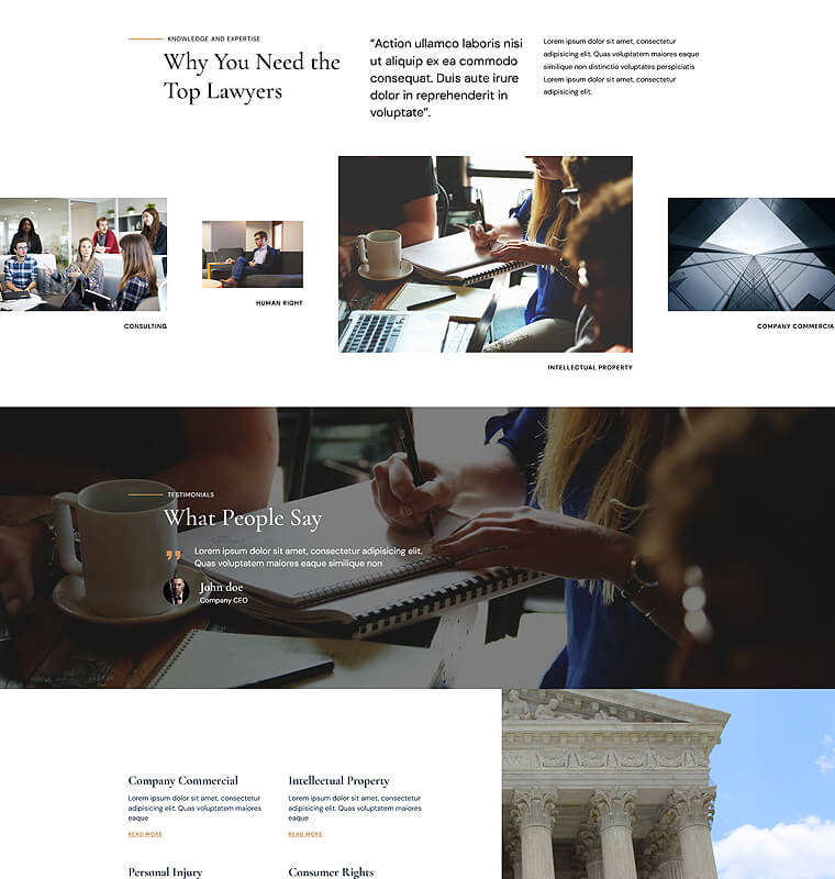 About Page 1 patterns lawyer page about