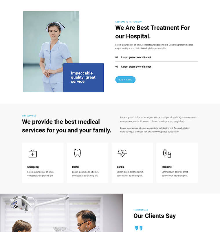 About Page 1 patterns medical page about