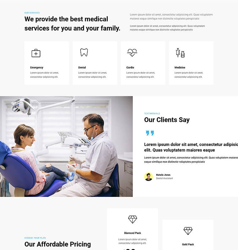 Service Page 1 patterns medical page service