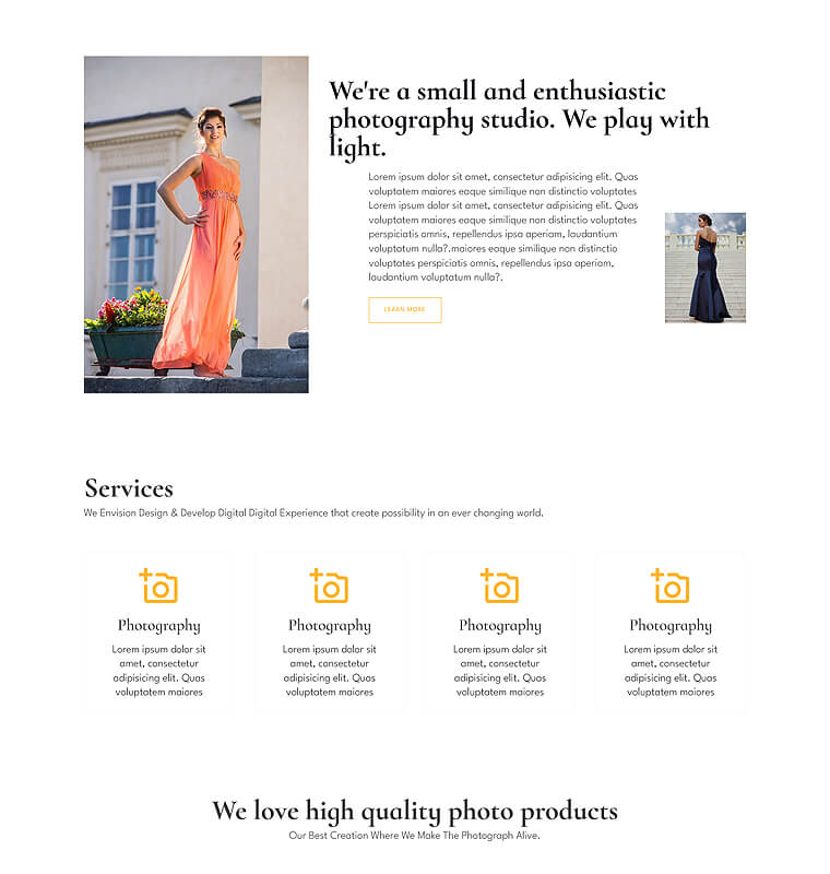 About Page 1 patterns photography page about