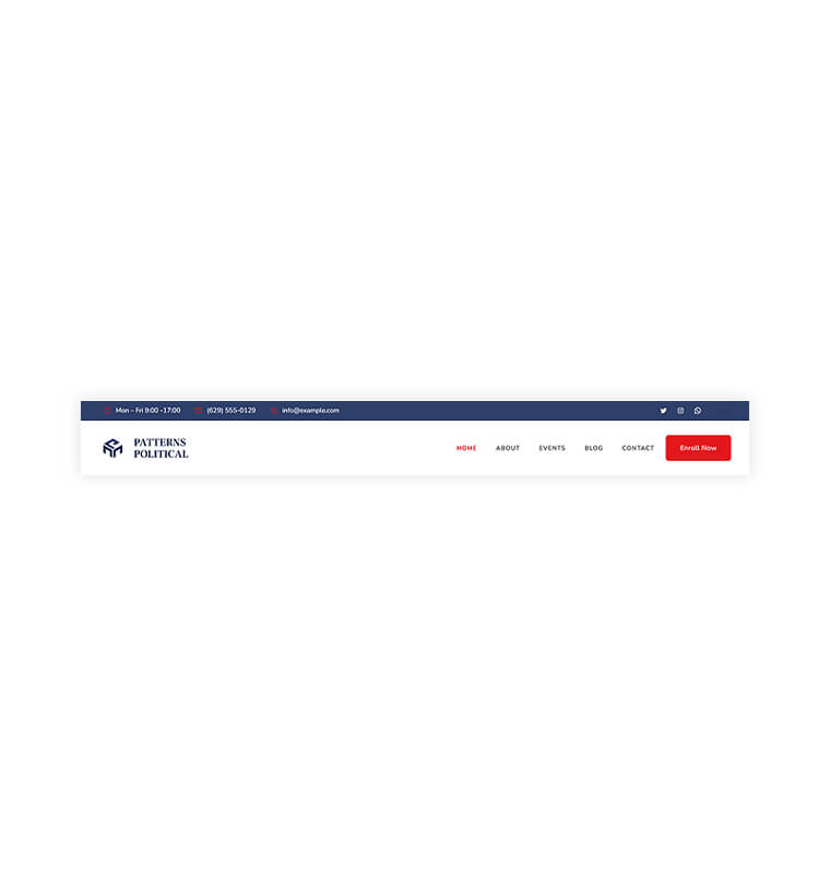 Header 1 patterns political header