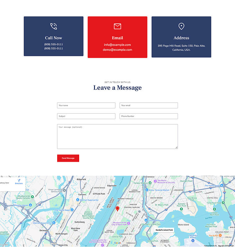 Contact Page 1 patterns political page contact
