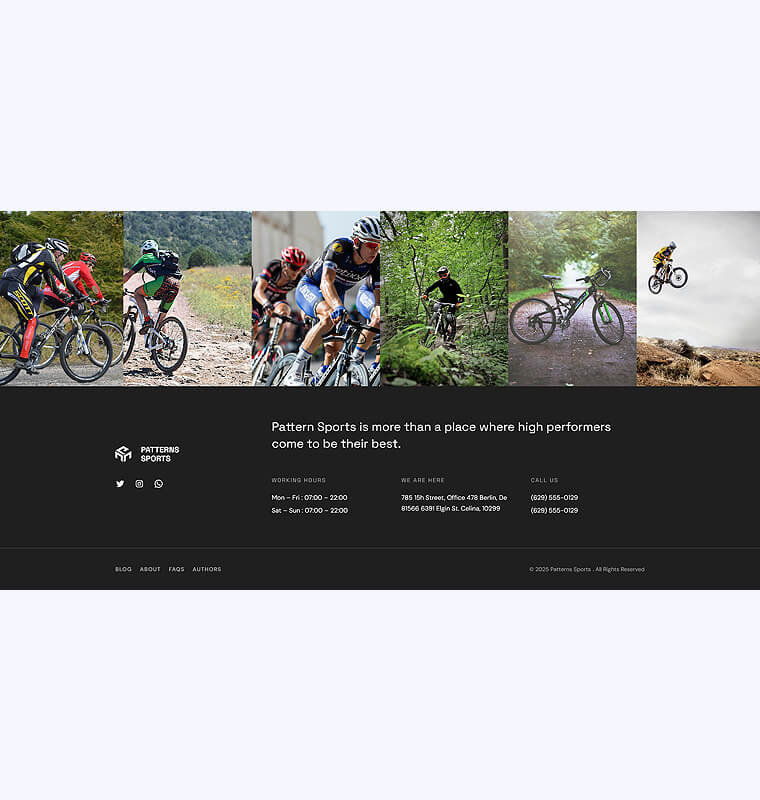 Footer 1 patterns sports footer