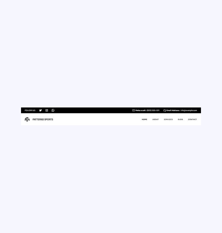 Header 1 patterns sports header